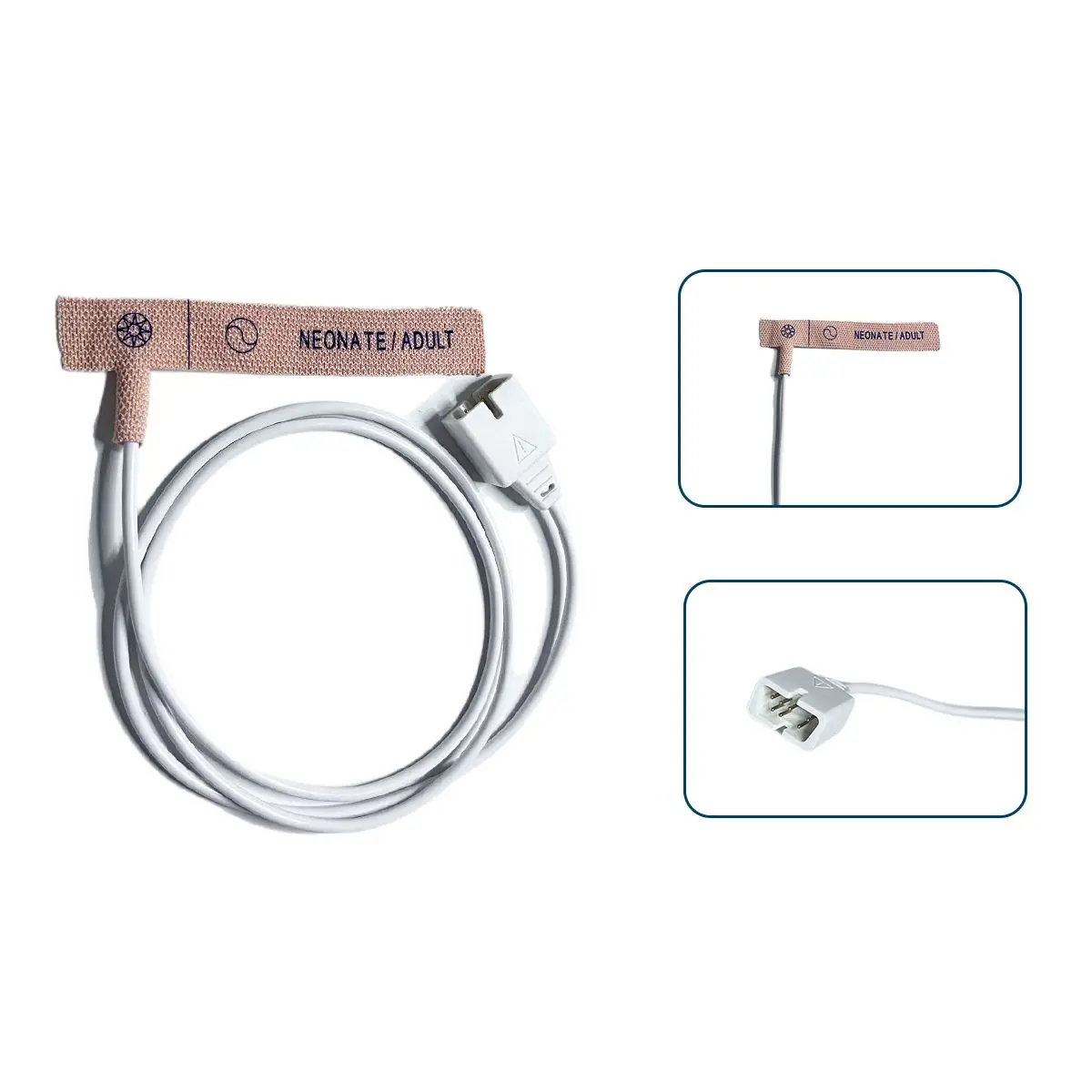 7Pin Disposable Spo2 Sensor Non Woven Blood Oxygen Saturation Adult Pediatric Medical Home Compatible Pulse Oximeter Probe