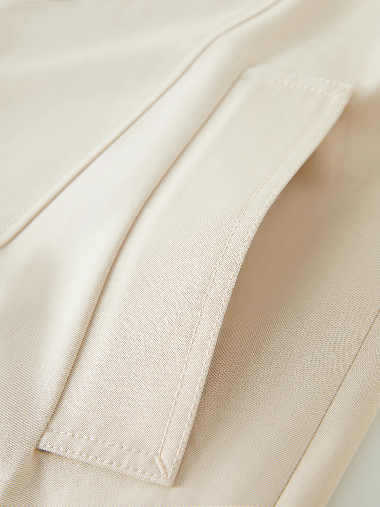 FSLE 【Premium Series】 Khaki A-line Lapel Mid-length Trench Coat For Women 2025 Spring New Design Style Chic Coat 25FS11277