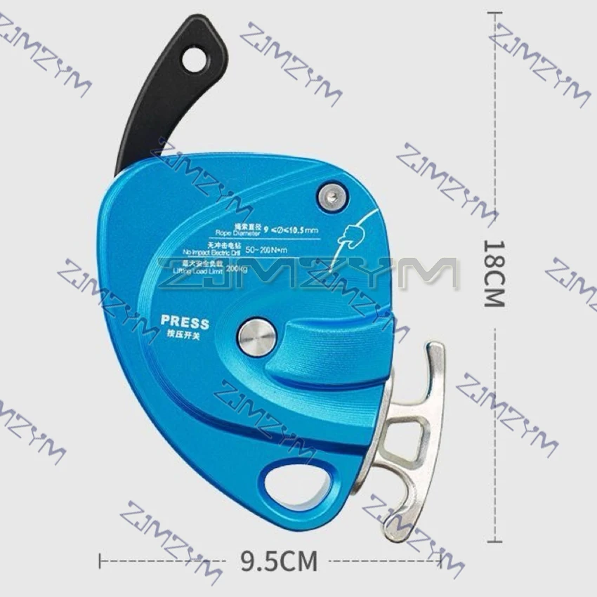 โหลด 200KG Lifter เครื่องมือสําหรับยกไฟฟ้า Aerial Climbing Rope Rock Climbing Wall Climbing Fall อุปกรณ์ป้องกัน