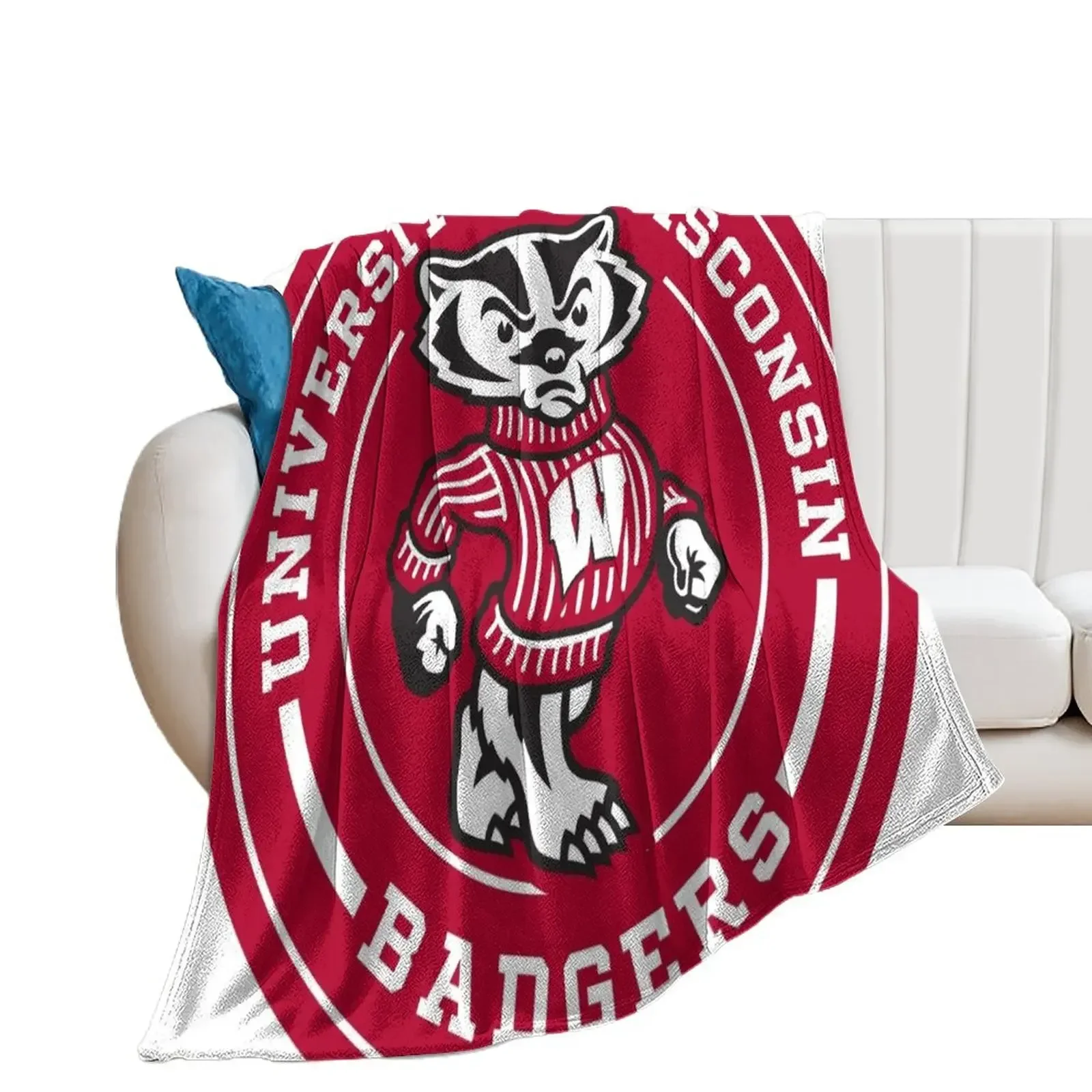 UW - Madison Circle Throw Blanket blankets and throws cosplay anime Hair Decorative Sofas Blankets