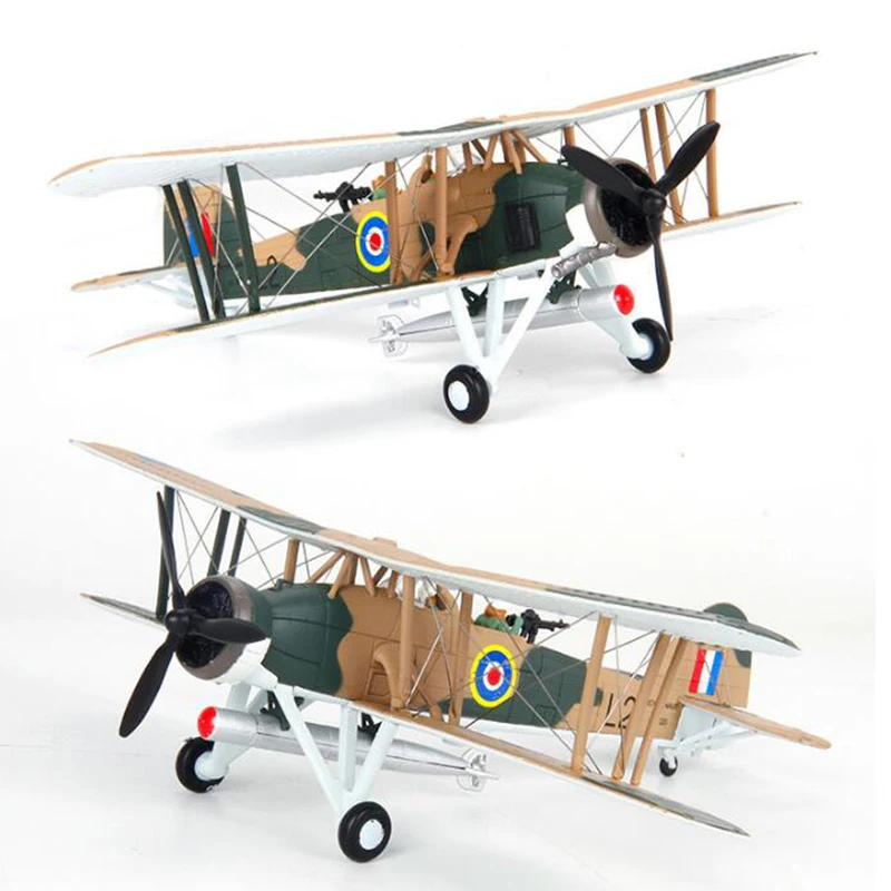 1/72 scale England Classic Retro Jet fighter Navy Army Swordfish aircraft Static airplane model adult military Decoration toys