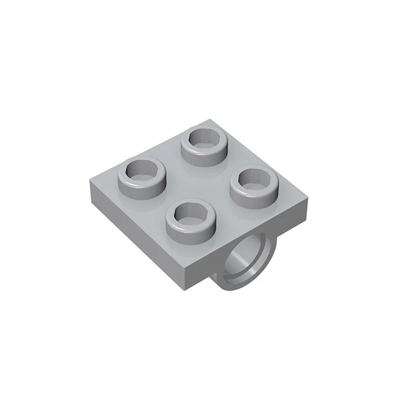 50 pçs 2444 10247 modificado 2x2 com pino buraco tijolos coleções em massa modular gbc brinquedos para moc técnico diy edifícios blocos gi