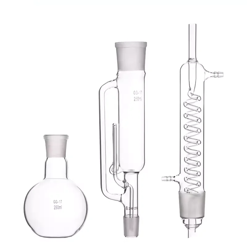 Imagem -06 - Extrator de Gordura Soxhlet em Forma de Cobra Borosilicato Alto Destilação Grossa Frasco de Fundo Liso 150 ml 250 ml 500 ml 1000 ml 2000ml