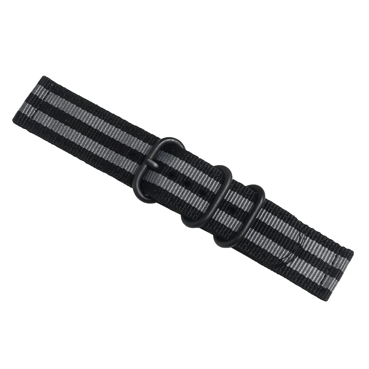 24Mm Nylon Watch Strap Top Quality Braided Texture Seamless Welding Skin Friendly Easy Install Stainless Steel Clasp for Most
