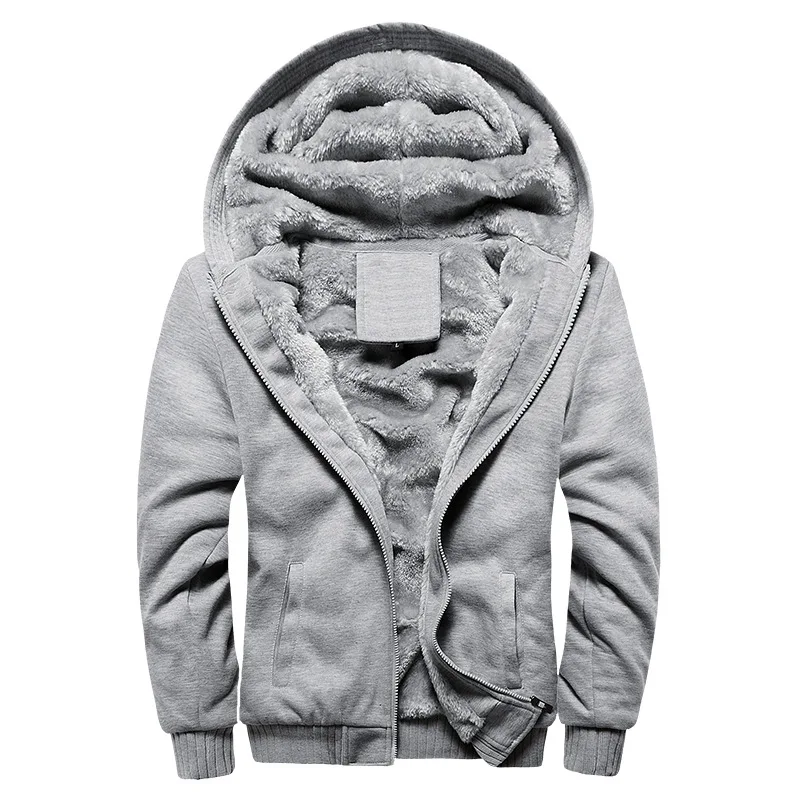 

Men Hoodies Winter Thick Warm Fleece Zipper Men Hoodies Coat Sportwear Male Streetwear Hoodies Sweatshirts Men 5XL