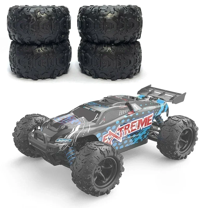 4Pcs Tire Tyre Wheel PX9300-21 For Pxtoys Enoze 9300 9302 9300E 9302E 9303E 9304E 1/18 RC Car Spare Parts Accessories view 4
