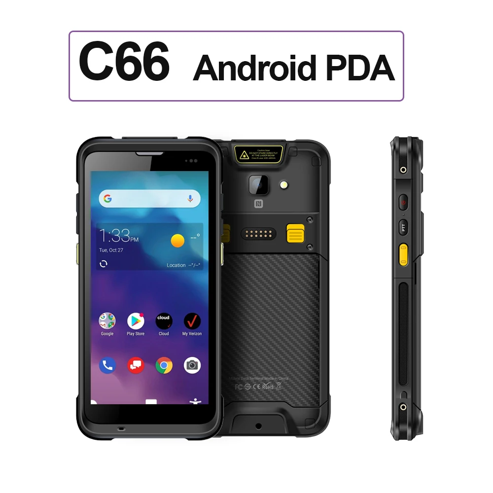 

Ручной сканер штрих-кодов Chainway C66 на Android 13, защищенный PDA с экраном 5,5 дюйма, 4G, для сбора данных, поддержка 1D/2D сканеров для управления розничной торговлей