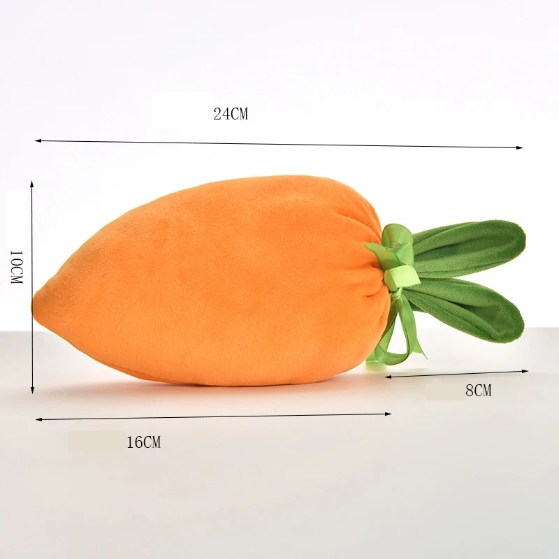 Creative Carrot Drawstring Gift Bags – Velvet Party Pouches with Bunny Ears for Easter,10Pcs Easter Egg Bunny Carrot Bags