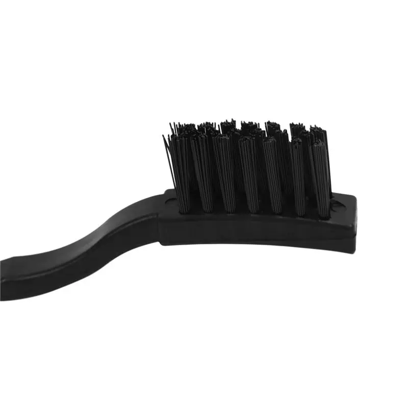 ABRI-2X 6 In 1 Plastic Small Portable Handle Nylon Anti Static Brushes Cleaning Keyboard Brush Kit, Black (Zip Bag )