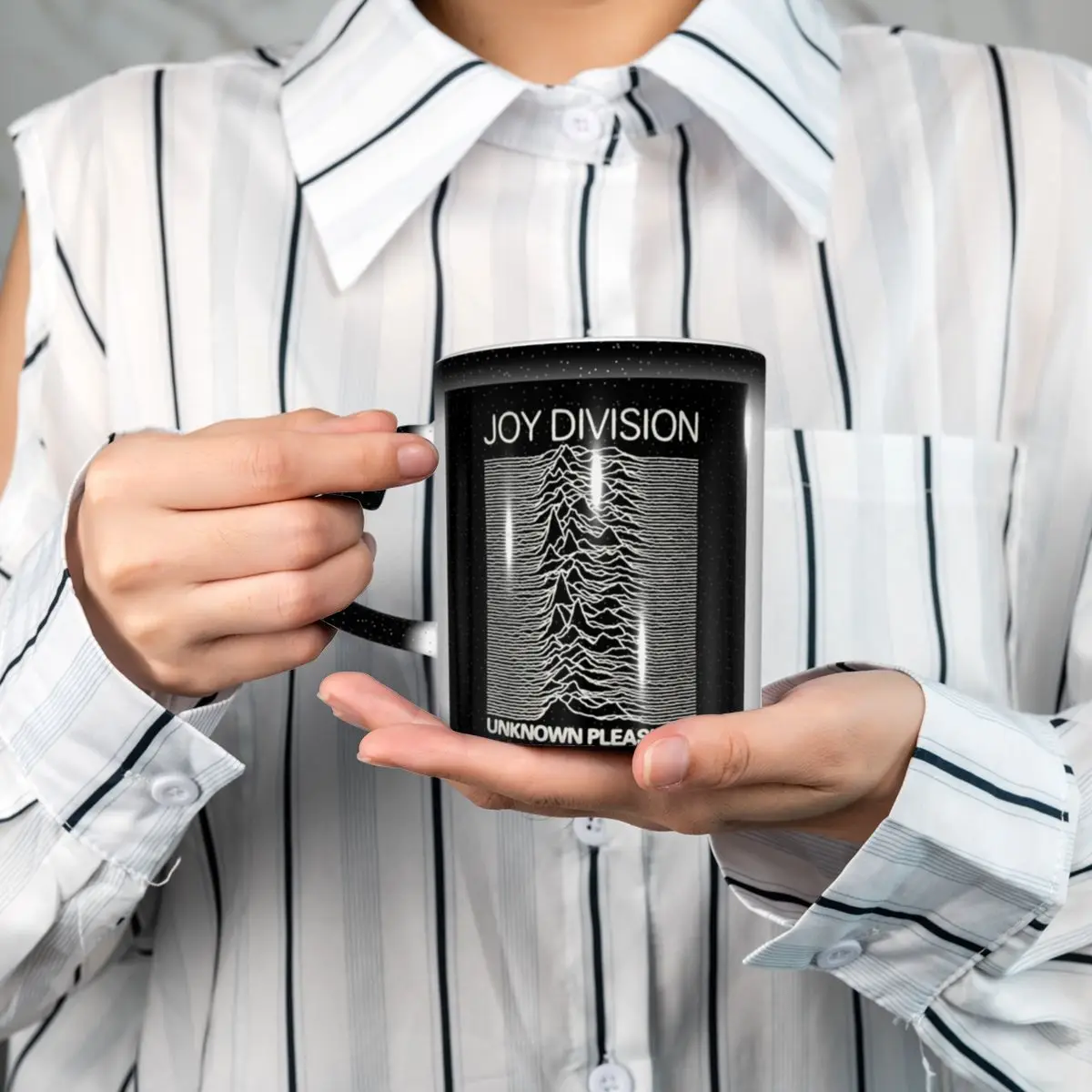 Joy Division Unknown Pleasures Mug Funny Ceramic Coffee Cups Tea Mugs Milk Cup Drinkware Gift for Friends