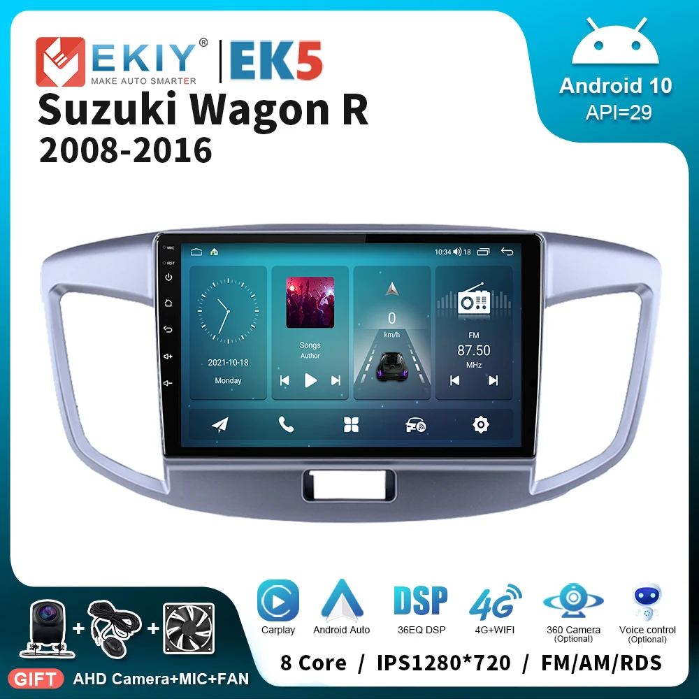 EKIY EK5 Android 10 Car Stereo For Suzuki Wagon R 2008 - 2016  9