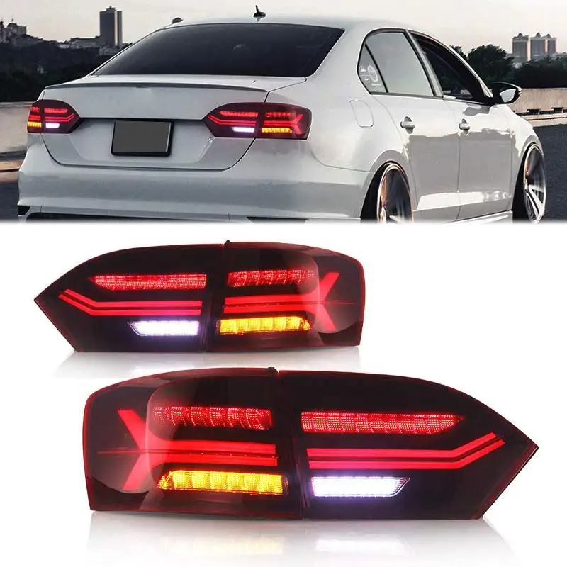 For Volkswagen Sagitar modification upgrade LED taillights with sequential turn signal taillights 2011-2014 automotive parts