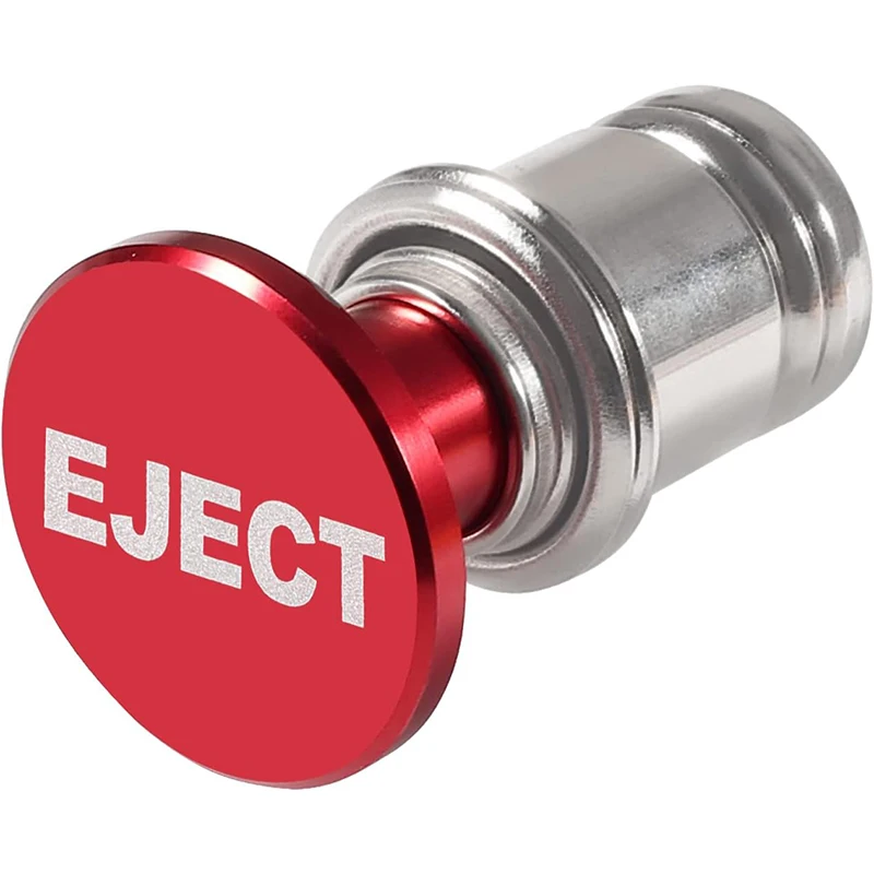 EJECT Button Car Cigarette Lighter Anodized Aluminum Universal 12-Volt Replacement Accessory Fits for Most Vehicl Socket