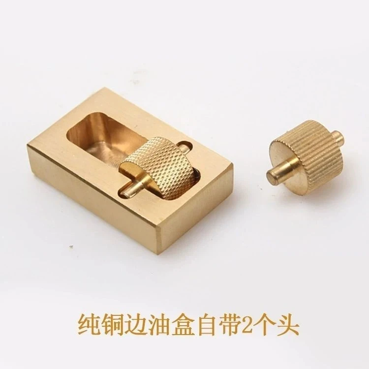 Leather Top Edge Dye Oil Roller Box Applicator DIY Leather Craft Edge Oil Painting Box With Two Rollers Leather Edge Paint Tool