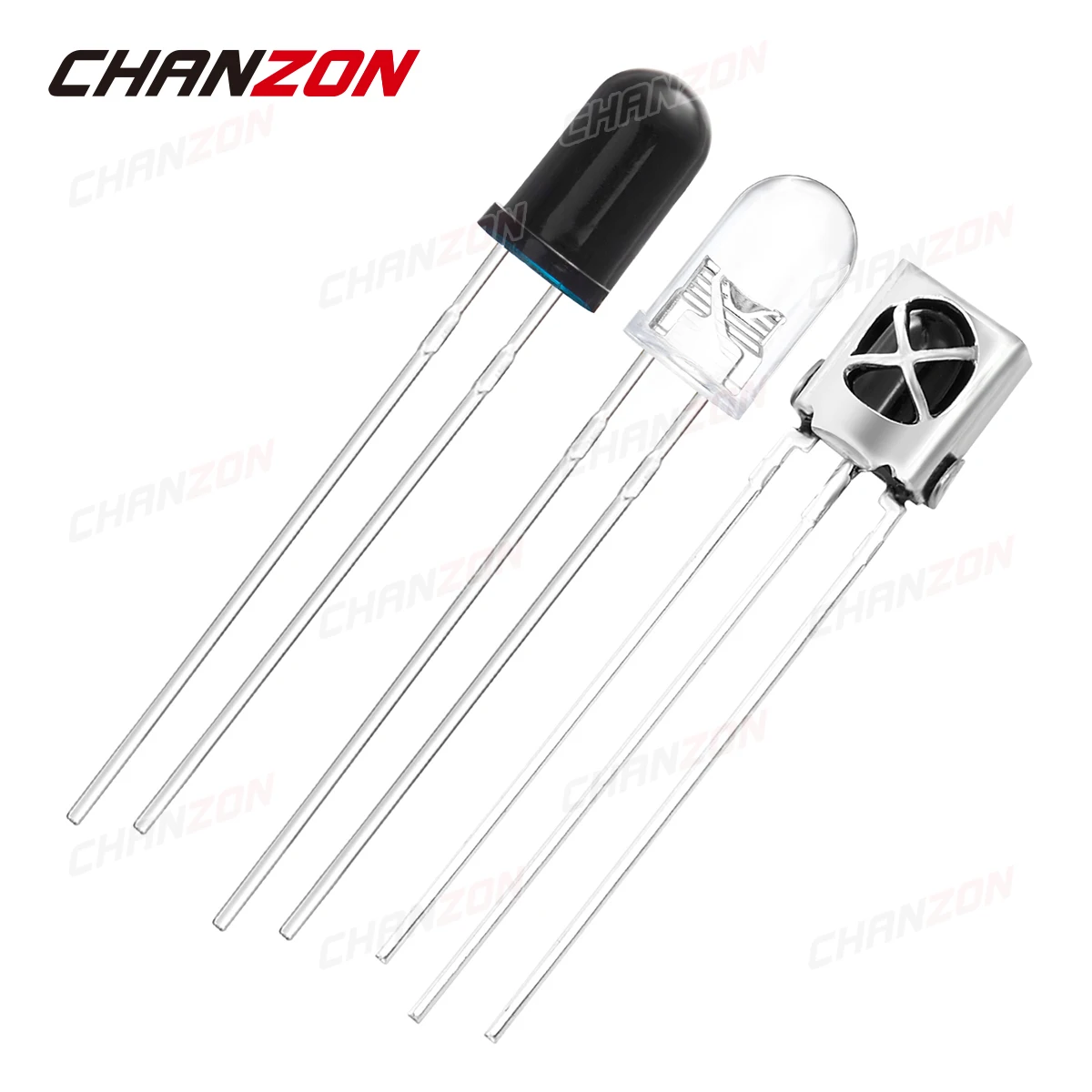 20 piezas 5mm 940nm + VS1838B IR LED Kit de diodo emisor transmisor receptor emisor de luz infrarroja fototransistor surtido Set