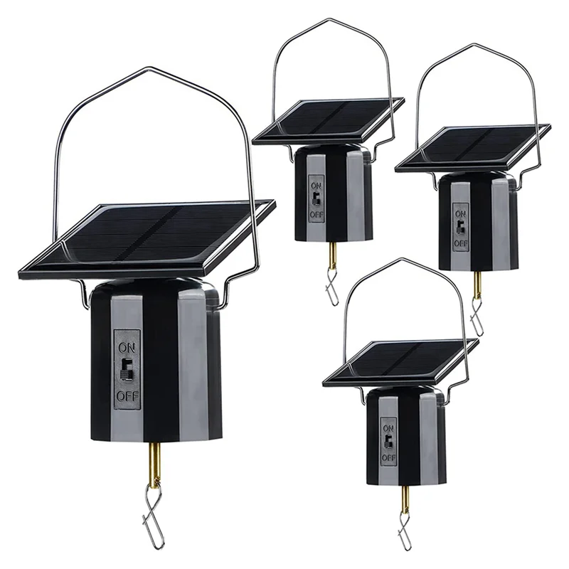 

B28C-8Pcs Solar Powered Wind Spinner Motor Solar Energy Hanging Rotating Motor Revolving Wind Chime Spinner Motor For Display