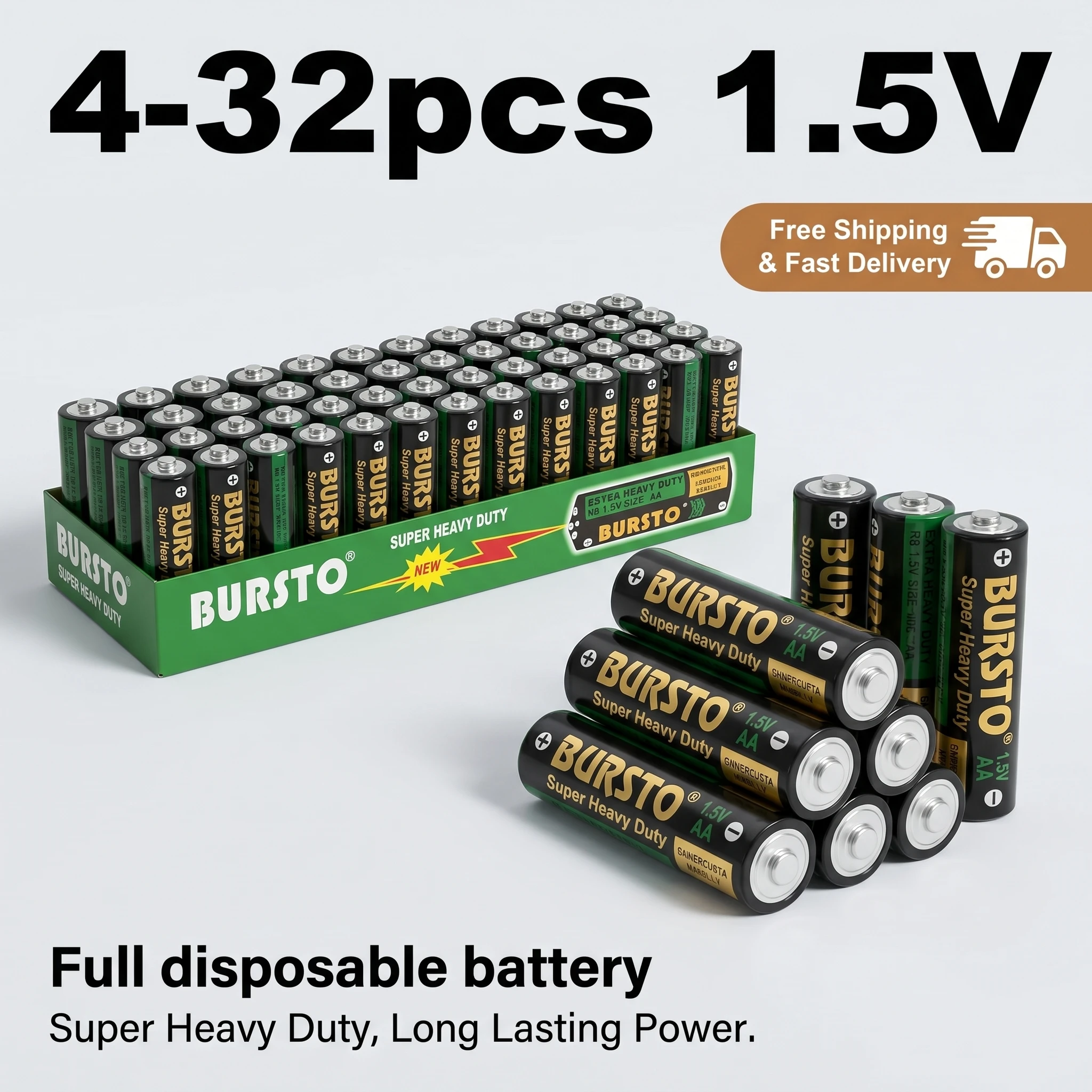 

4-32PCS High Capacity AAA 1.5V Alkaline Battery LR03 Disposable Dry Cell for Wireless Mouse Keyboard Camera Toy Remote Control