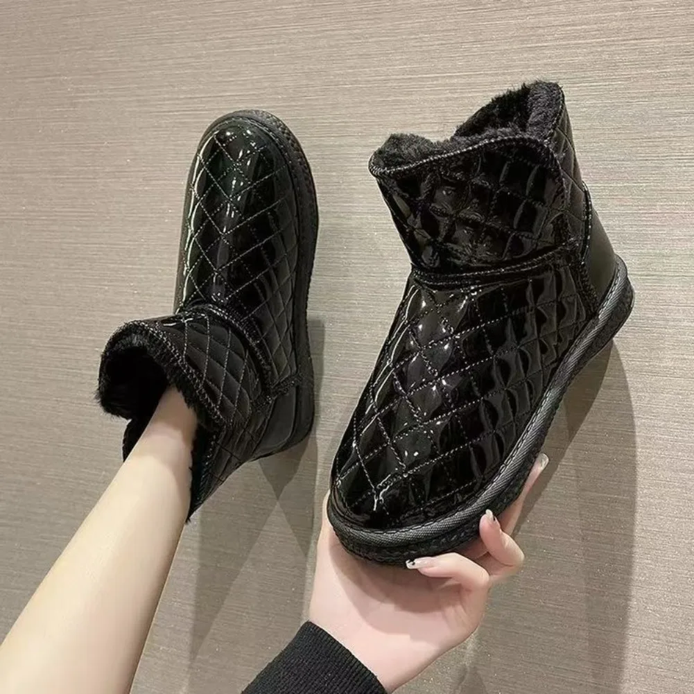 2026 Women’s Shoes Snow Fur Boots Sneakers Women Waterproof Winter Warm Shoe For Ladies Non-slip Rubber Sole Ankle Boots view 3