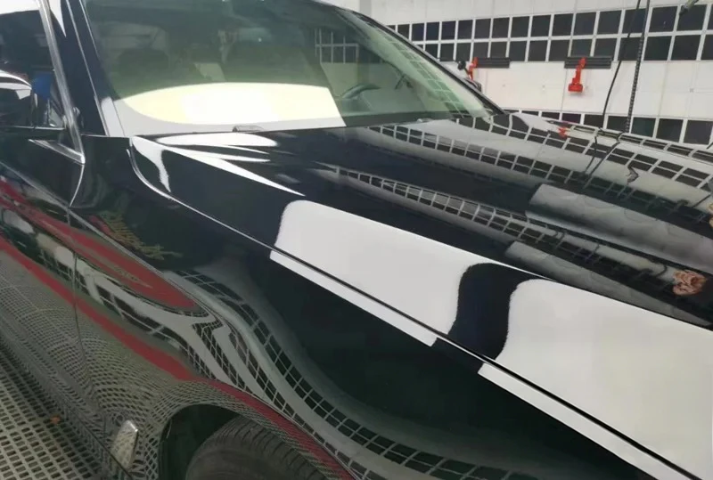 Glänzend Schwarze Kratzfeste Auto-Vinylfolie Wasserdichte Selbstklebende Folie Motorrad-Karosserie-Aufkleber – Detail 7