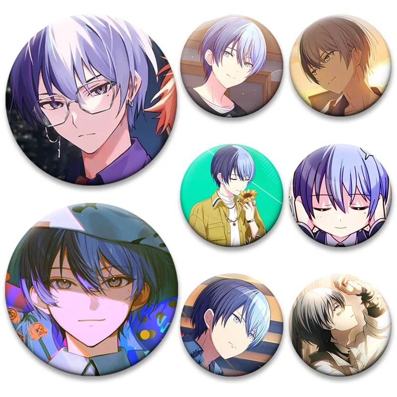 

Aoyagi Toya Cartoon Badge Project SEKAI Brooches on Backpack Clothes Exquisite Round Enamel Pins for Jewelry Gift Accessorys