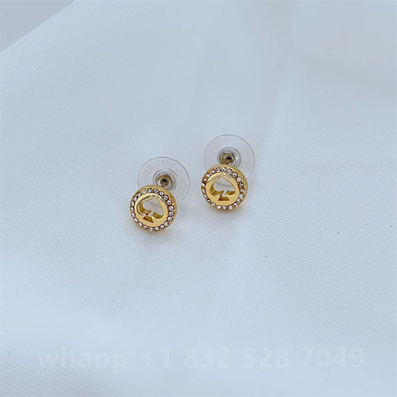 1:1 KS مجوهرات أقراط الذهب للنساء مجوهرات الأزياء 2025 هدية عيد الميلاد