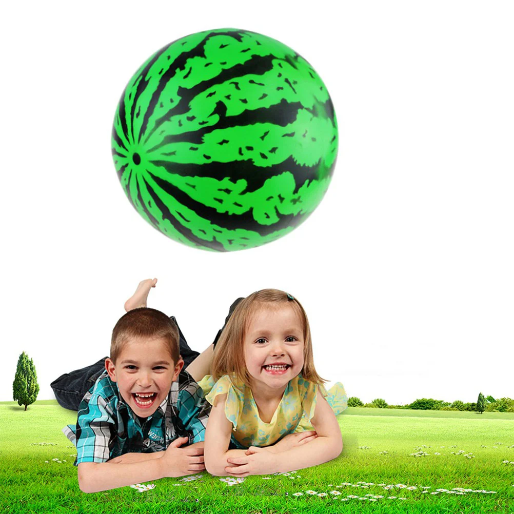 Inflatable Watermelon Beach Ball Beach Toy Ball Summer Playground Kids Outdoor Games (9 Inch)