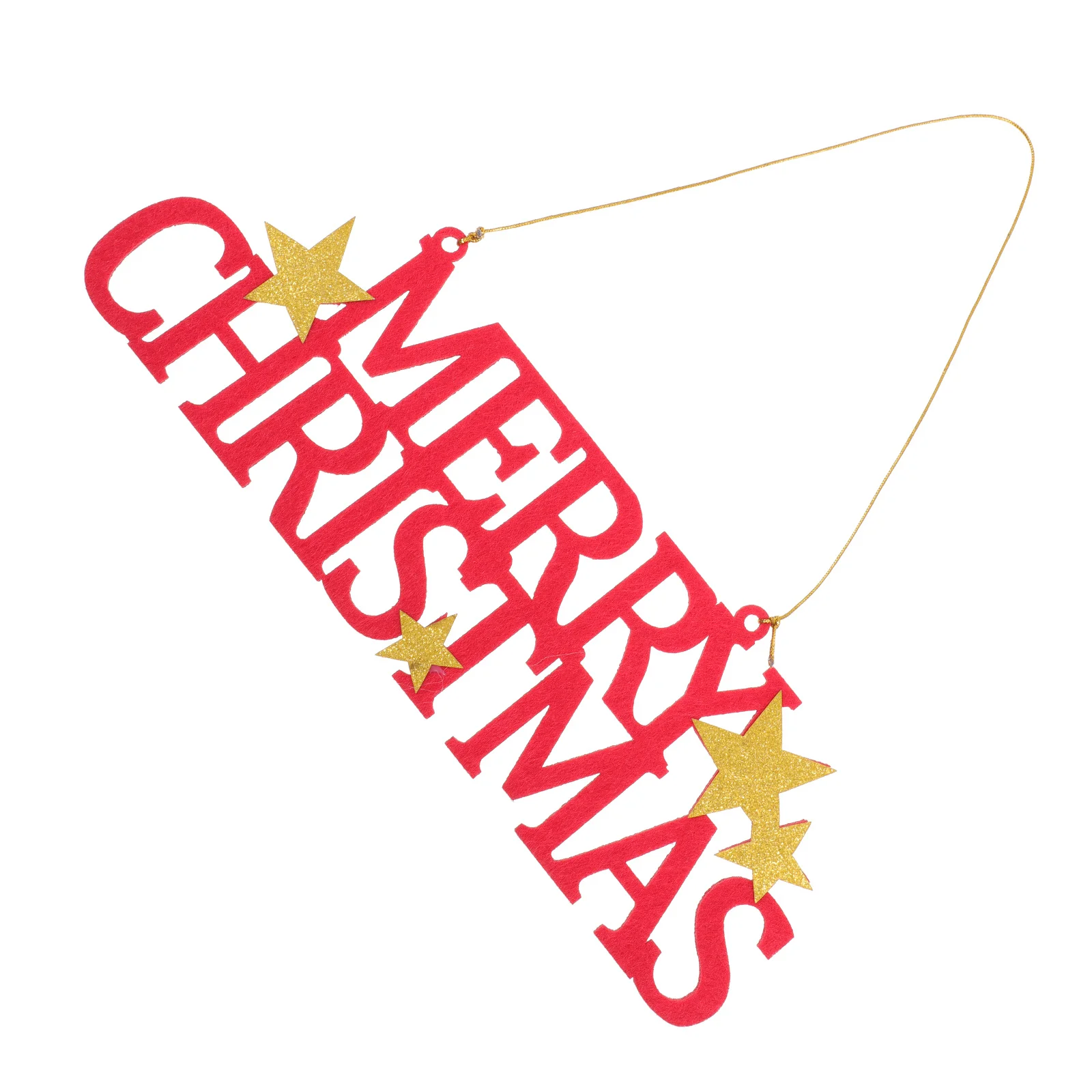 

1Pcs Alphabet Hanging Decor Merry Christmas Hollow Felt Pendant Xmas Tree Ornament Festival Decoration Christmas Felt Pendant