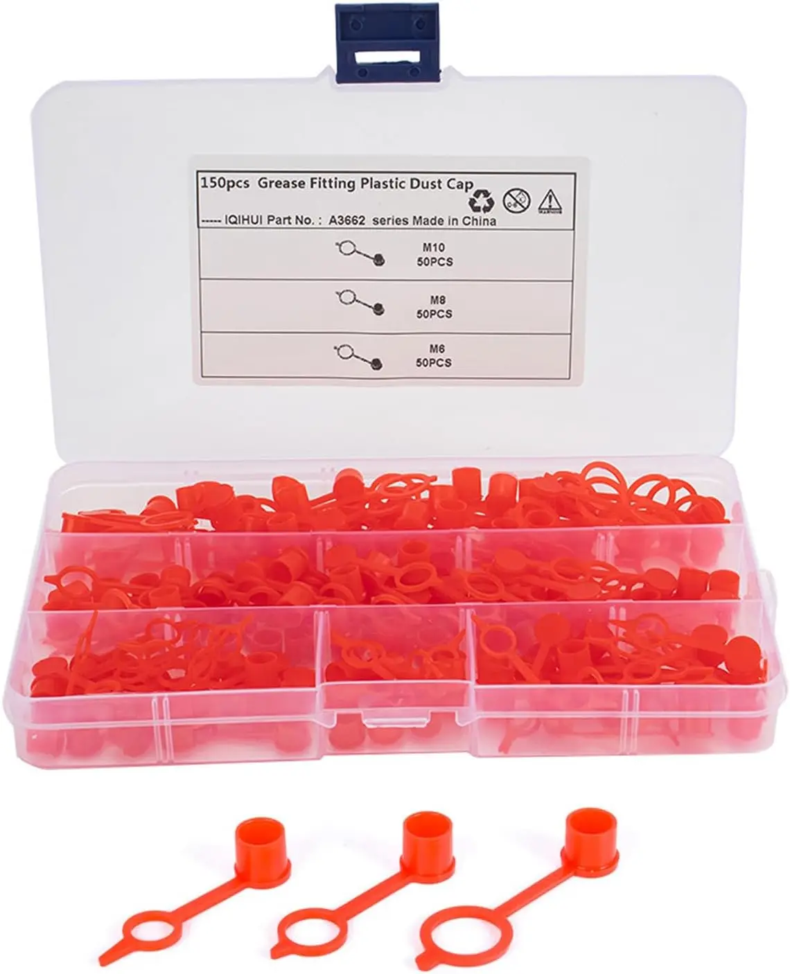 150/300PCS Schmierfett Kunststoff Schmieröl Nippel Schutzkappe Fett Schnuller Staub Kappe M6 M8 M10 Zubehör