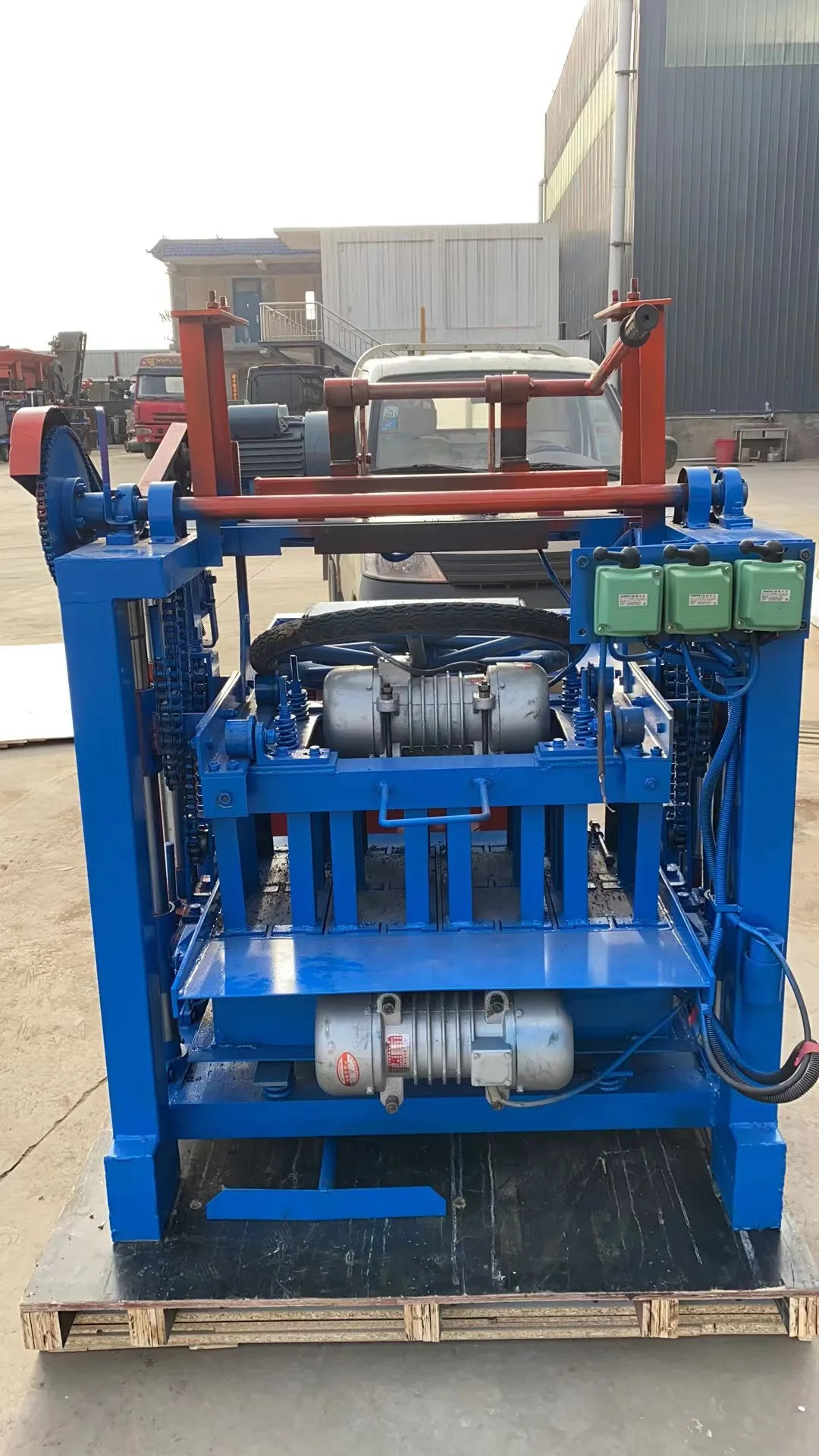 Máquina semiautomática de bloques de hormigón huecos, máquina de ladrillos sólidos, pavimentación entrelazada, buen negocio