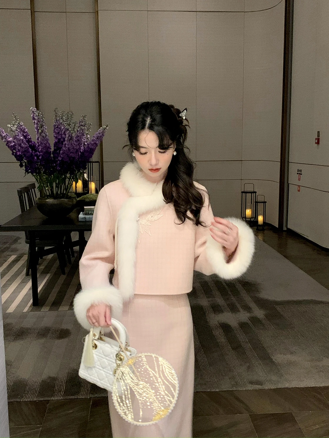 

Новый китайский комплект: двустороннее шерстяное пальто для женщин, модель Aunt Deer Uncle Zhuo, зимнее, с длинными рукавами, прямого кроя, простой дизайн