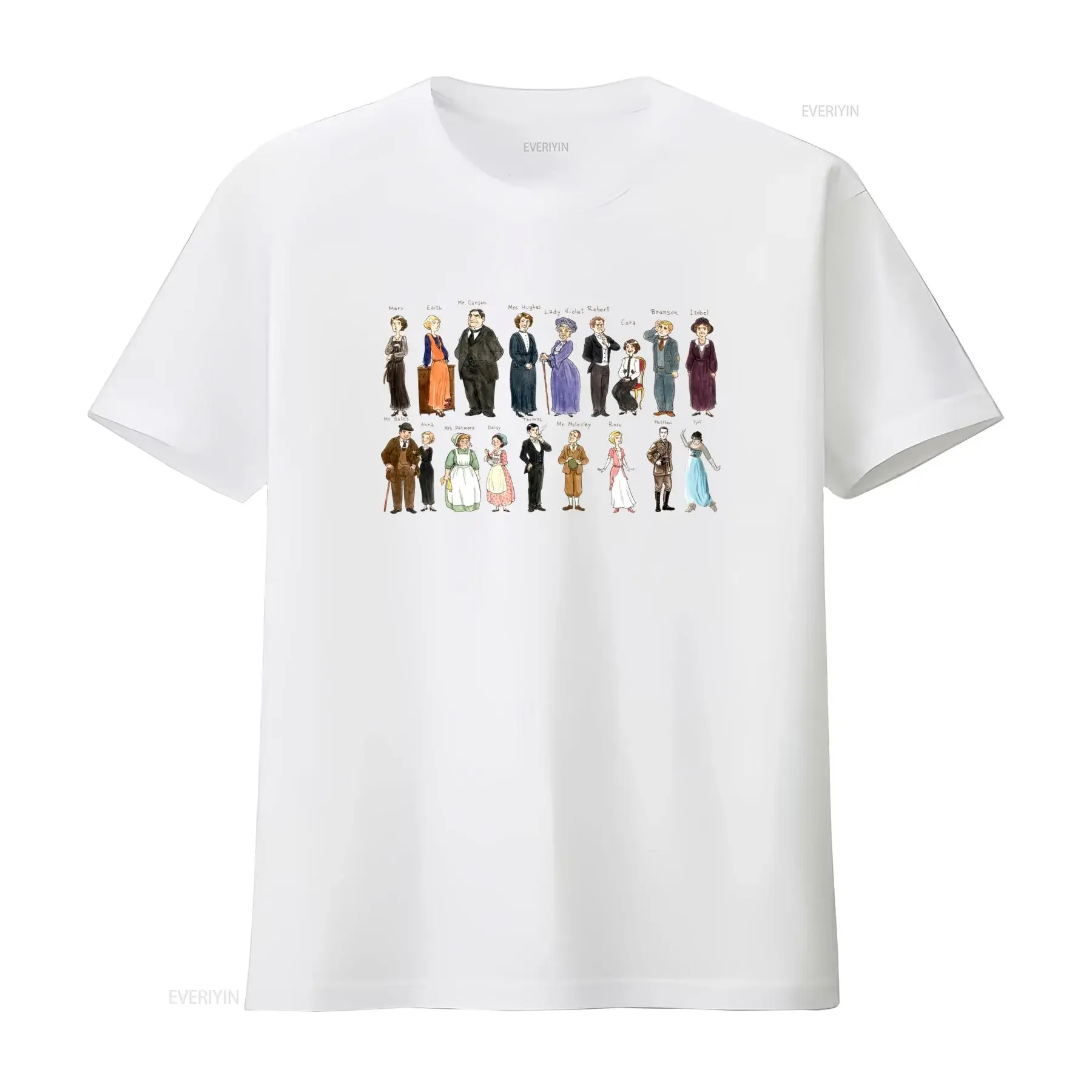 Downton Abbey Vintage Characters Oversized T Shirt Retro Style for Fans Size L vintage Washed graphic fashion designer clothes