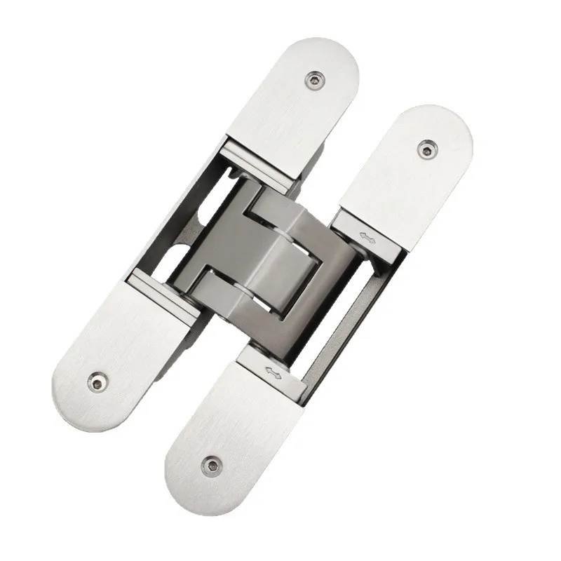 Load-bearing 120kg Stainless Steel 3D Dark Hinge Adjustable Hidden Heavy Duty Cross Door