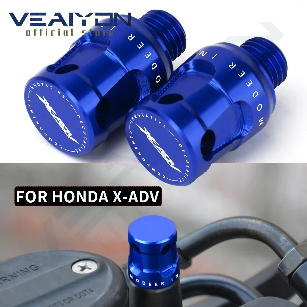 

For Honda X-ADV XADV x-adv 750 All Years Motorcycle Accessories M10*1.25 CNC Aluminum Mirror Hole Plugs Screws Bolt Universal