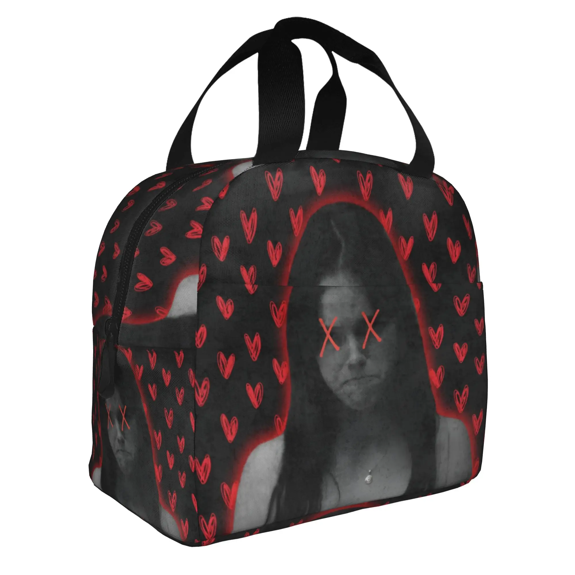 O-Obsessions Portable Lunch Box for Women Multifunction Scary Film Thermal Cooler Food Insulated Lunch Bag Office Work