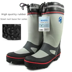 Men's fishing shoes with nail soles, anti-slip and waterproof, specially designed for fishing pant boots  hunting boots