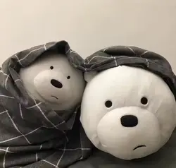 We Bare Bears peluche in piedi Grizzly Panda Ice Bear bambole di pezza morbide We Bare Bears peluche figure regali per bambini