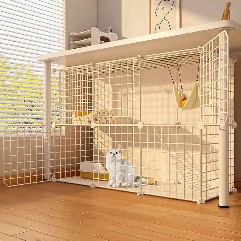 bac-a-litiere-et-cage-intermediaires-de-grande-taille-espace-libre-d'interieur-maison-speciale-grande-cage-d'epissure-fournitures-pour-animaux-de-compagnie
