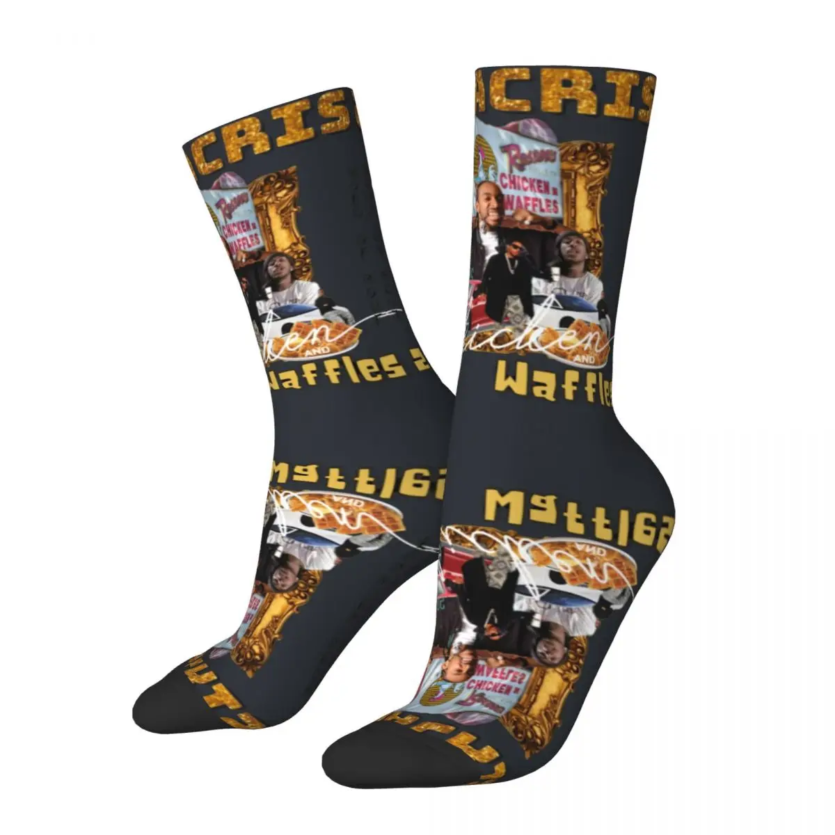 Ludacris Premium Men's Socks Retro Harajuku hip hop rapper Novelty Casual Crew Crazy Sock Gift Printed official-website fugees