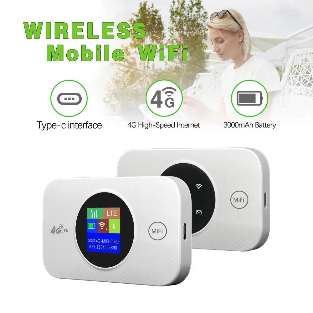

Portable 3000mAh 4G LTE Hotspot Router 150Mbps Universal Sim Card Pocket Mobile Hotspot Mini Pocket WiFi Router Travel Online
