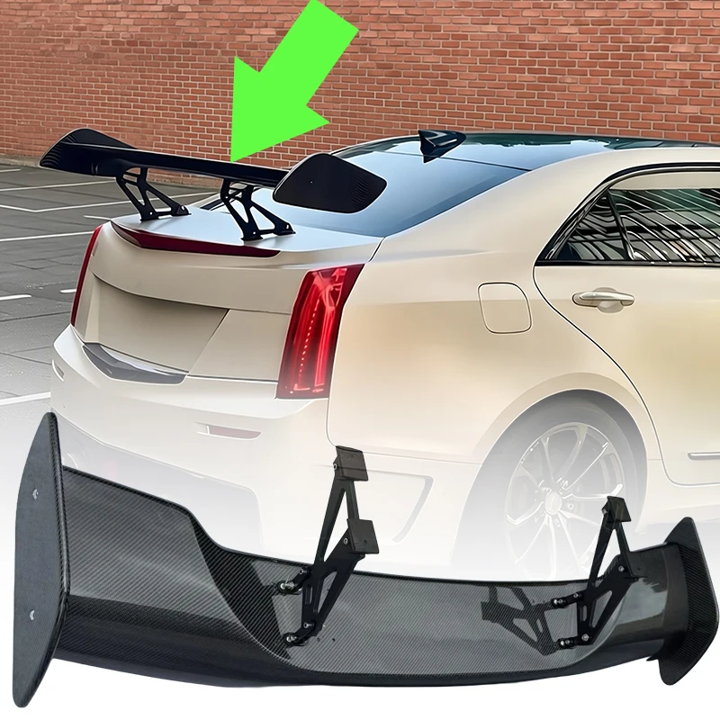 Spoiler Wings For Cadillac ATS CT4 CT5 CT6 Universal GT Auto Rear Trunk Boot Lip Car Exterior Accessories Parts
