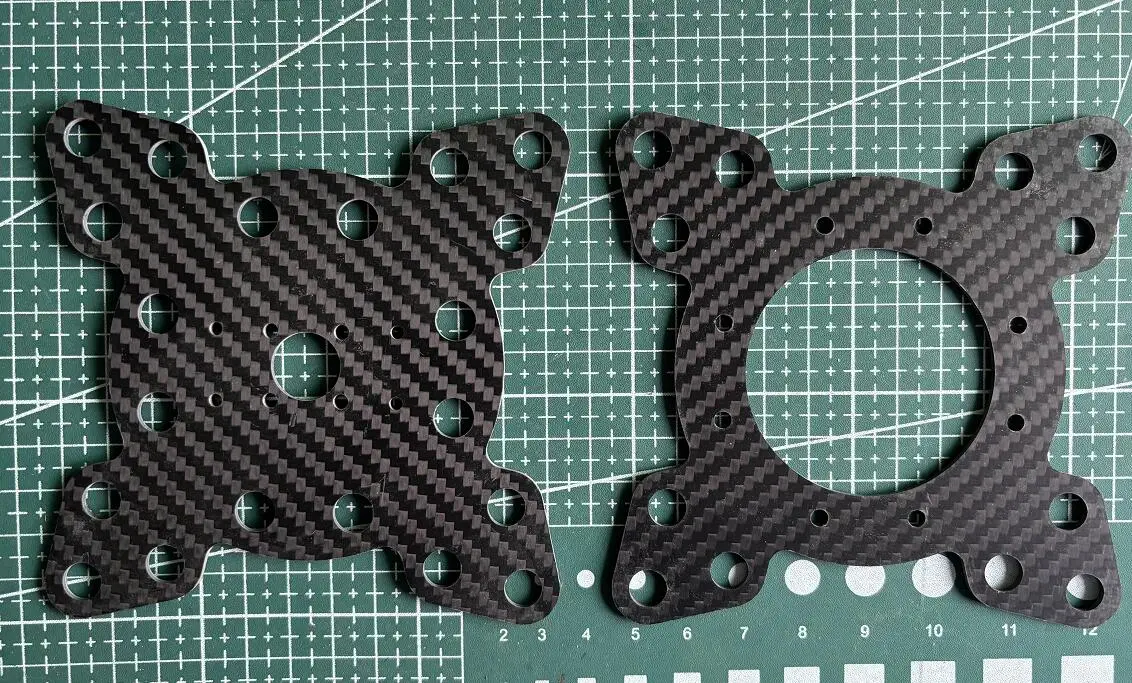 Multi-Size 12CM/14CM/16CM Carbon Fiber Anti-Vibration Damping Board for FPV Car, Gimbal, Camera, Flight Controller, Payload
