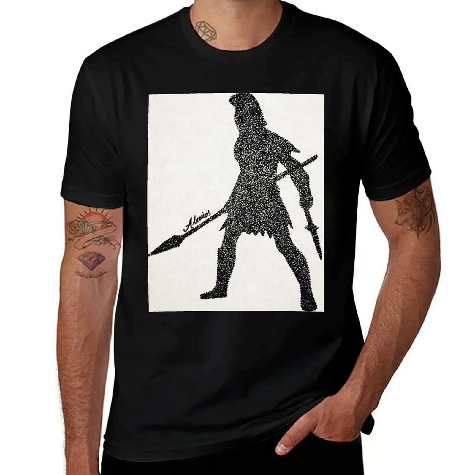 

Alexios T-Shirt sports fans funny costumes vintage anime shirt Short sleeve tee mens white t shirts