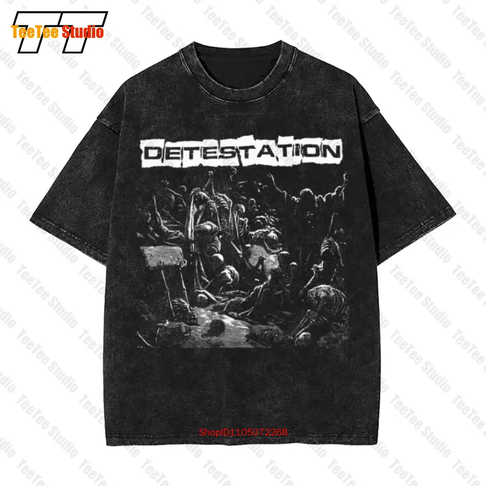 

Винтажная футболка большого размера Detestation Hardcore Punk D Beat Crust Anti Cimex FAJ4