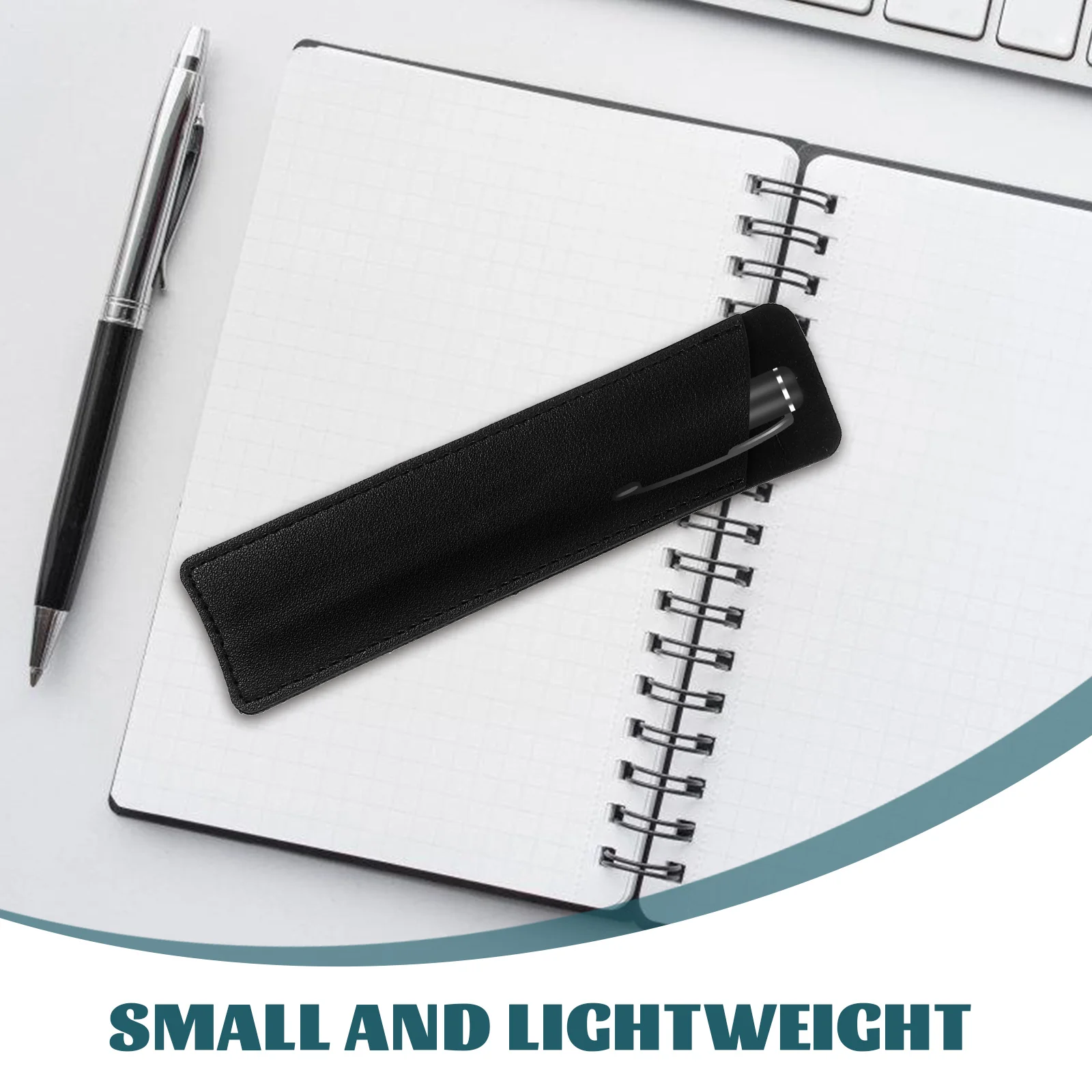 

5pcs Pen Pouch Smooth Scratch-Proof Ballpoint Pen Sleeve Pencil Case for Office School Business Meeting