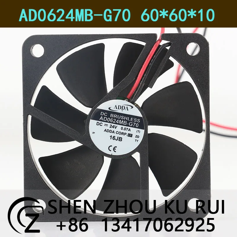 

New original Taiwan ADDA DC 24V 0.07A AC EC 6010 two-wire quiet ball bearing AD0624MB-G70 cooling fan