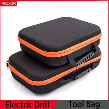 Hlixun-耐衝撃性オックスフォード生地の電気ドリル,大容量,ツールの整理に最適