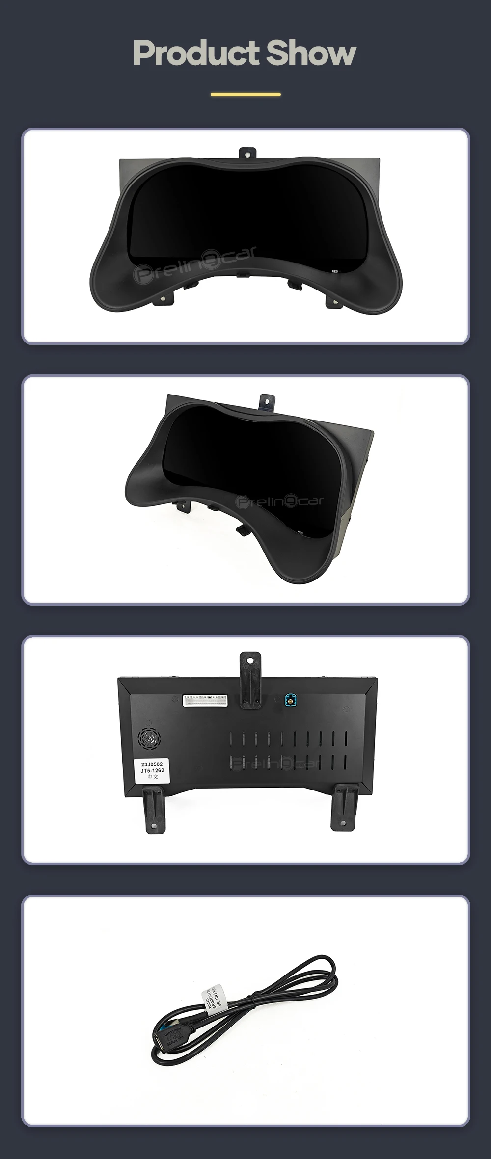 12,3 Zoll Preling car digitales Armaturen brett für Infiniti Q70 Auto LCD Panel Tachometer virtuelles Cockpit – Detail 2