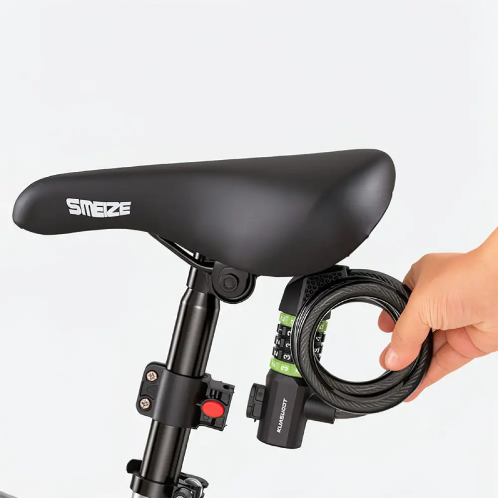 Secure Cycling Cable Lock Password Combination For For KUASUODT Bike Protection Anti Theft Tool With Convenient Frame Bracket
