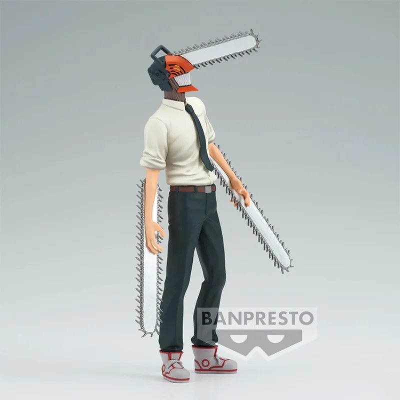 Bandai Genuine Chainsaw Man Anime Figure Denji Action Figure Toys for Boys Girls Kids Christmas Gift Collectible Model Ornaments