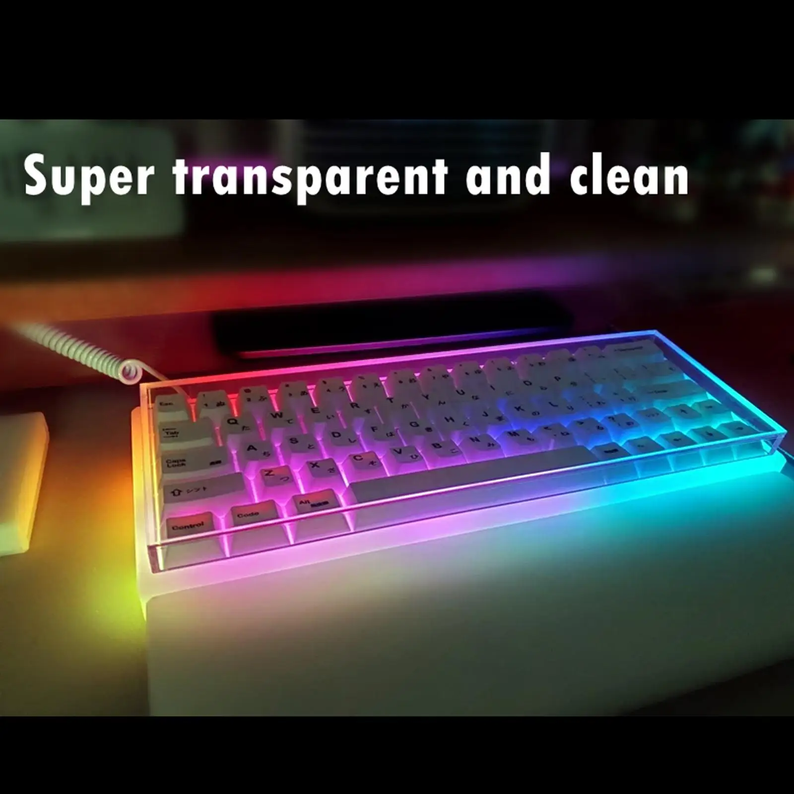 Acrylic Mechanical Keyboard Dust Cover Professional Easy to Use Computer Keyboard Accessories Transparent Protector for Office